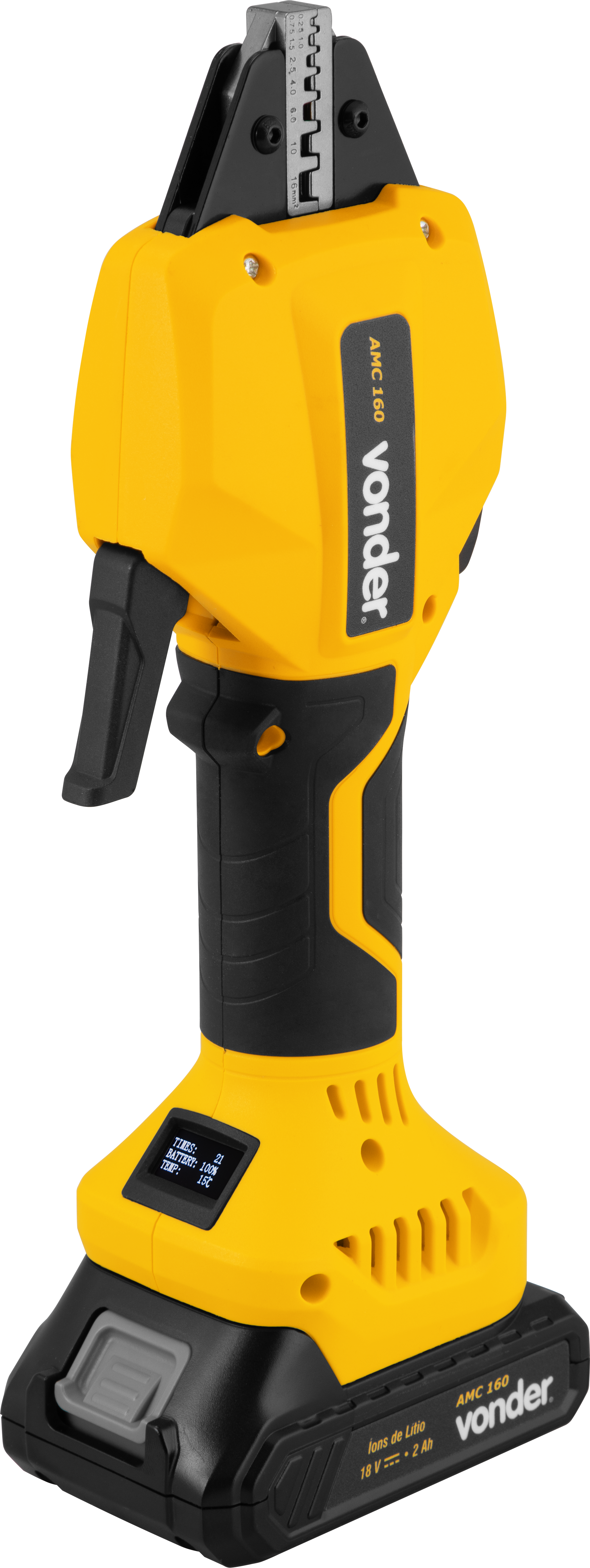 Alicate microcrimpador a bateria, AMC 160, VONDER