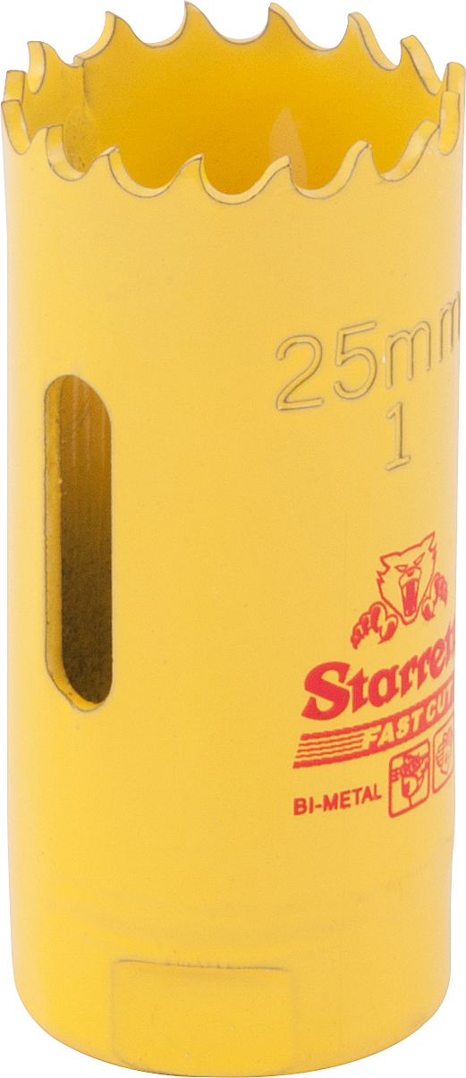 Serra-copo bimetálica, 25 mm (1"), Fast Cut, com dentes constantes, FCH0100-G, STARRETT