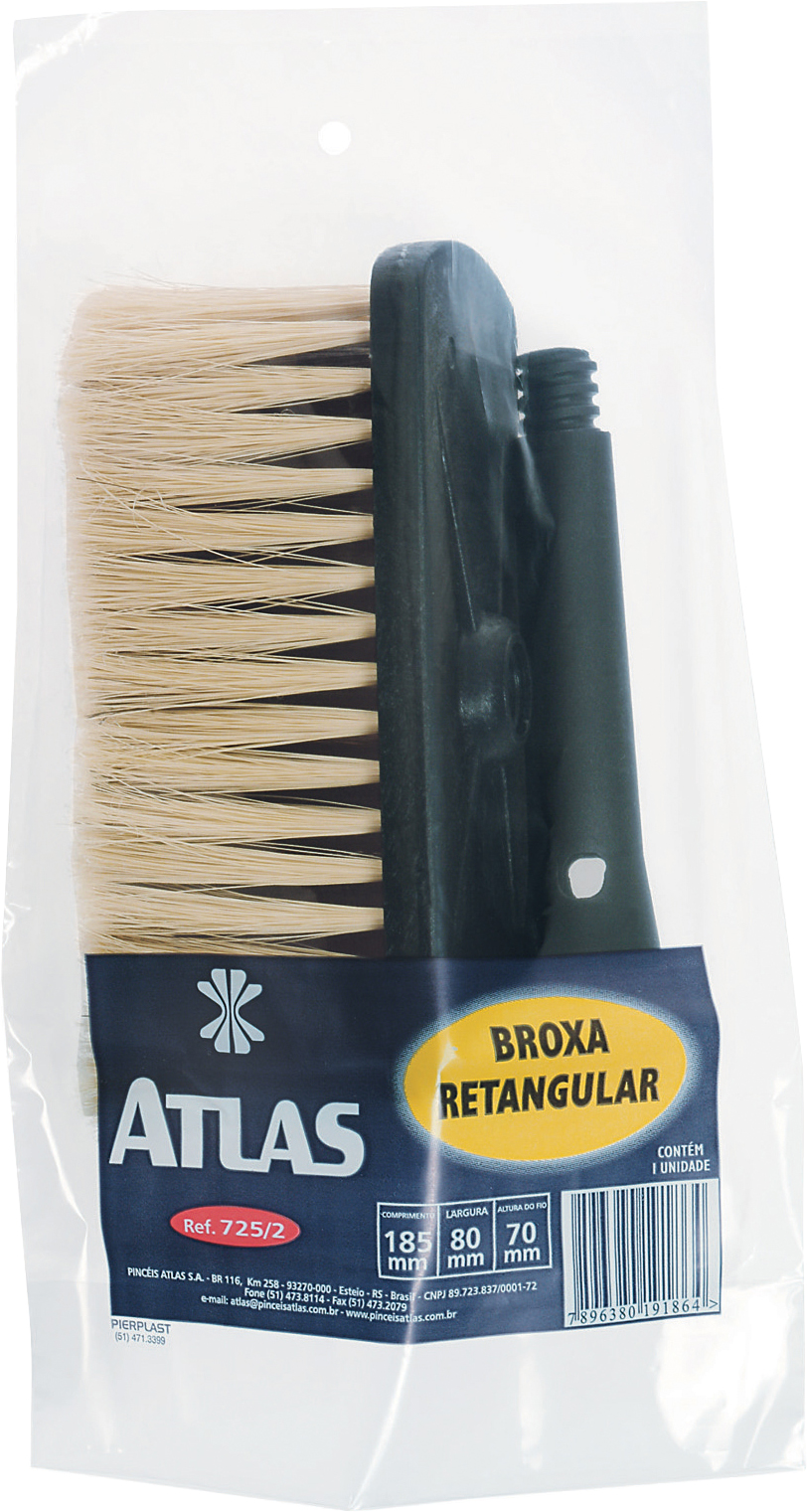 Broxa retangular 18,5 cm x 8,0 cm 725/2 ATLAS