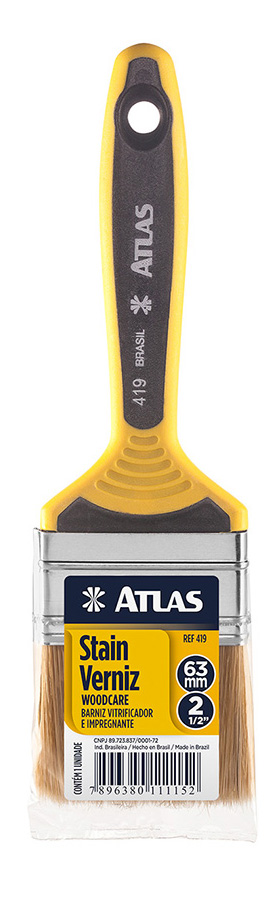 Pincel cerda branca 2.1/2" profissional 419/6 - ATLAS